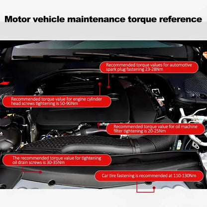 5-60N.m Torque Wrench 3/8 Inch Square Drive Torques Key ±3% High Precision Torque Wrench Professional Bicycle Automotive Tool