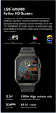 Microwear Ultra Ai3 Smartwatch: 4G SIM Card Android 2.2'' Amoled, AI Health Monitoring, 180° Rotary Camera, 256GB Storage