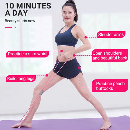 Bandas de resistencia de cuerda de yoga para mujeres, equipo de ejercicio elástico de fitness, práctica de estiramientos, hombros abiertos, espalda, gimnasio en casa