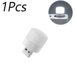 1-10PCS Mini USB Night Light Warm White Eye Protection Book Reading Light USB Plug Computer Mobile Power Charging LED Night Lamp
