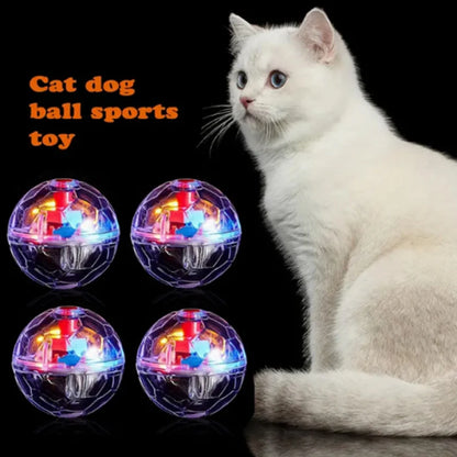 3 pelotas interactivas para gatos con flash, equipo paranormal, juguetes fantasma, bolas de movimiento, juguete ligero para mascotas, flash, movimiento de caza.