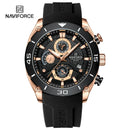 NAVIFORCE Sport Watch for Men Waterproof Quartz Wristwatch Chronograph Military Clock With Luminous Reloj Hombre Male Gift 2024