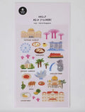 Suatelier City Stickers Korea Scrapbooking DIY Deco Sticker Junk Journal Supplies Planner Diary Photo Album Craft Material