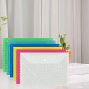 10 PCS Plastic Folders for Document, A4 Size Plastic Envelopes with Snap Closure, Clear File Folders Bags for School Office