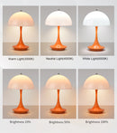Danish mushroom table lamp Nordic modern high-end atmospheric charging bedroom bedside living room decorative light