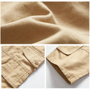 Pantalones cortos casuales multibolsillos de moda para hombre, pantalones deportivos holgados, pantalones cortos tácticos de camuflaje.
