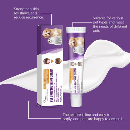 EELJOY Pet Skin Care Cream for Dogs Cats Dry Itchy Skin Relief Soothing Balm Anti Itch Lotion Allergy Treatment Paw Repair