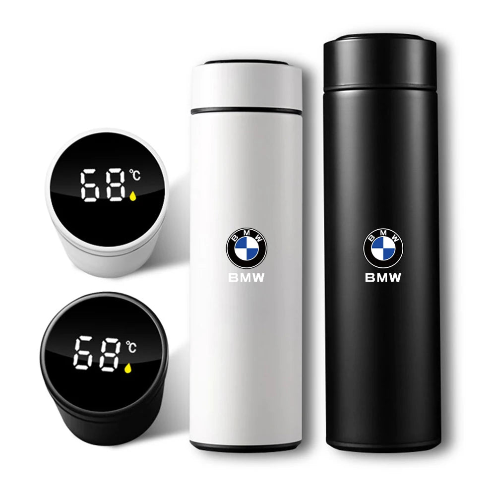 Termo inteligente con pantalla de temperatura, de acero inoxidable 304, con aislamiento al vacío, para BMW M Performance.