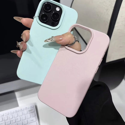 Soft Candy Color Lichee Pattern Silicone Phone Case For iPhone 11 12 13 14 15 16 ProMax Plus 16E X XS XR Shockproof Bumper Cover