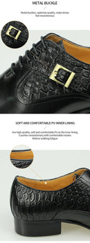 Nice Men Black Brown Leather Oxford Brogue Dress Shoes Office mens leather Mens Pair with suit jeans Side Lace Up Buckle stylish