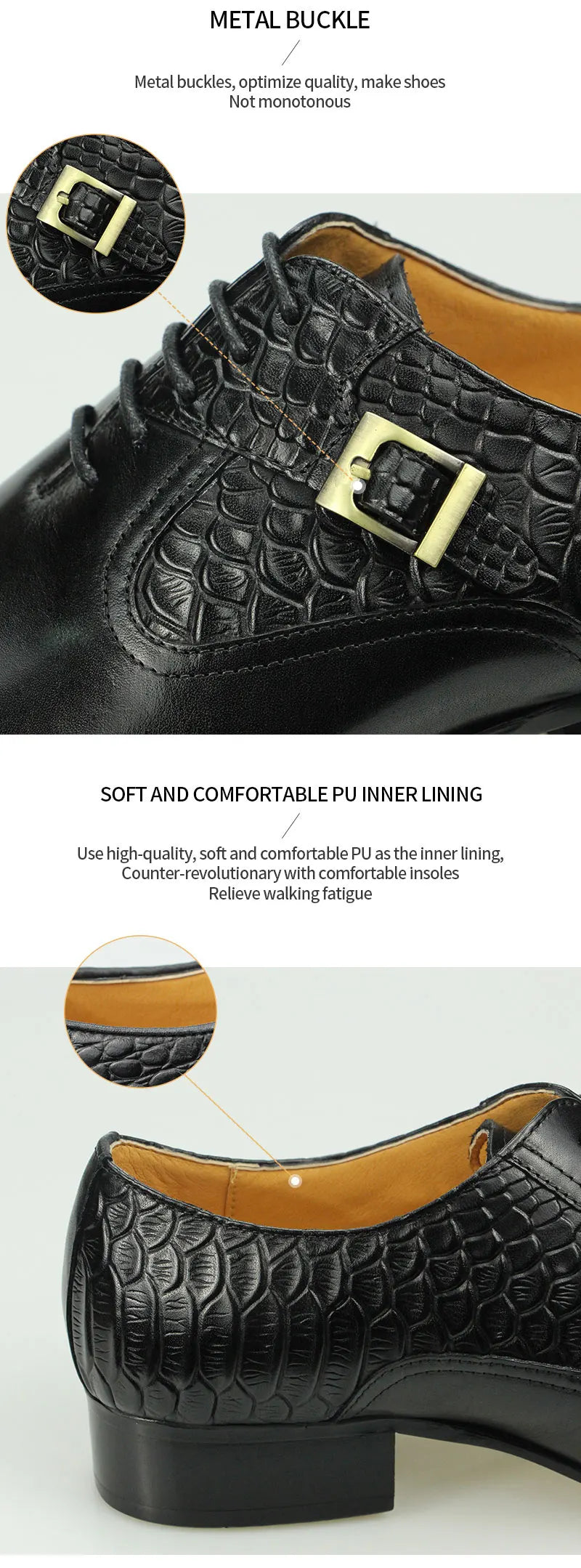 Nice Men Black Brown Leather Oxford Brogue Dress Shoes Office mens leather Mens Pair with suit jeans Side Lace Up Buckle stylish