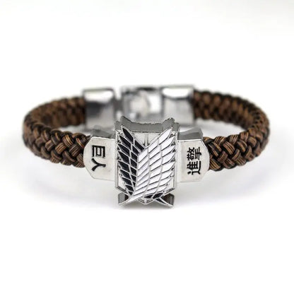 Anime Attack on Titan Bracelet Trend Personality Bracelet Men's and Women's Bracelet Hip Hop Style Unisex Party Accessories