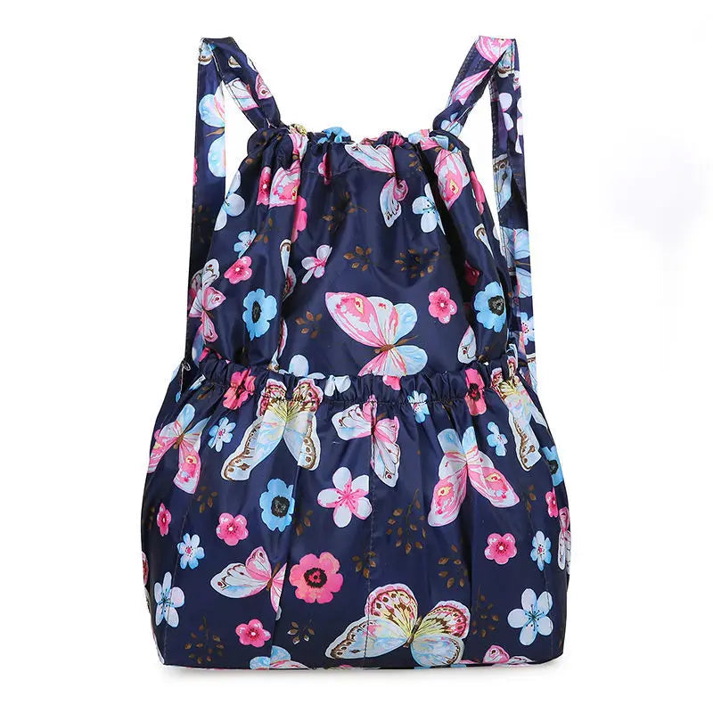 Nylon Bundle Pocket Backpack Women's Outdoor Sports Bag Mommy Large Capacity Backpack
