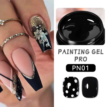 BORN PRETTY 5 IN 1 Clear Water Ripple Gel Polish 5ml No-wipe Top Coat Reinforcement Adhesive Nail-Shape Wave Gel Nail Polish