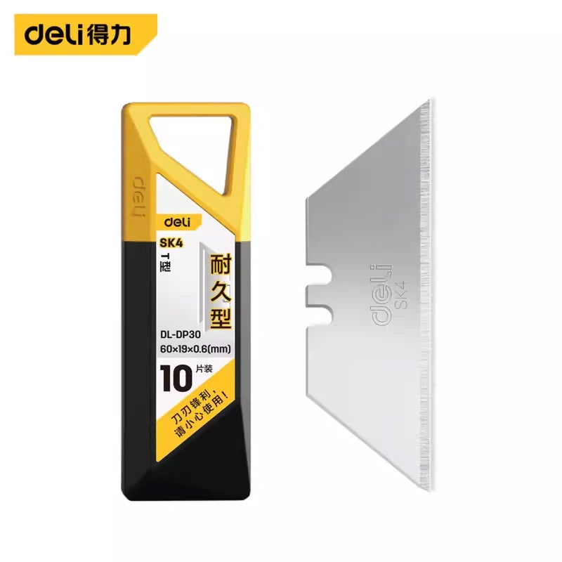 Deli 10pcs/box Knife Blade 9mm 18mm SK5 Metal Blades for Home School Supplies Art Craft Paper Box Cutting Utility Knife Tool