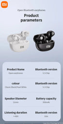 Xiaomi Redmi V12 Open Ear Clip Headphones True Wireless Earbuds Bluetooth5.3 Sports Earphones Waterproof Gaming Headset With Mic