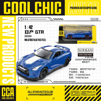 CCA 1:43 BMW Gulf Oil Station Shell Station McLaren Lamborghini Series Racing Alloy Car Model Toy Car Casting Pullback Function