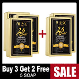 AILKE 24K Gold Flawlessly Skin Care Set, Whitening, Reduces Dark Spots, Pigmentation, Wrinkles, Moisturizes, For All Skin Types