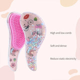 Children's Hair Smoothing Comb Anti-static Massage Hair Brush Tangle Detangle Shower Massage Hairbrush Comb Salon Hair Styl Tool
