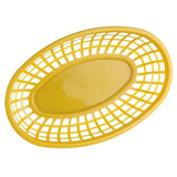Photo Prop Plastic Food Baskets Reusable Colorful Bread Plate Oval Shape Basket Serving Desktop Decor