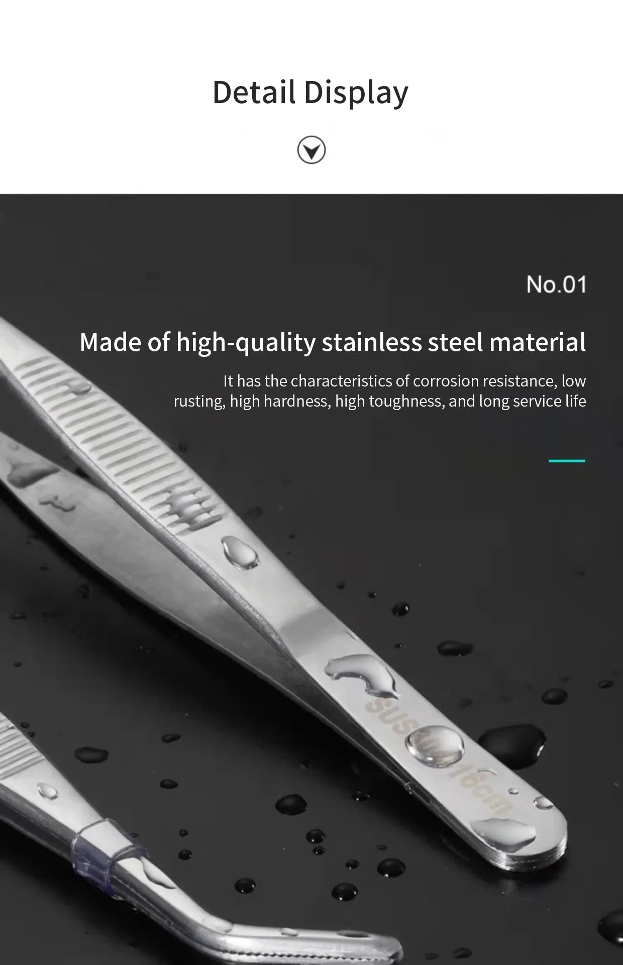 Stainless Multifuctional Steel Elbow Tweezers Aquarium Clip Long Tongs Medical Tweezers Forceps Pet Feeding Tools Non-slip