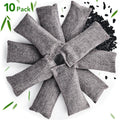 10 pçs sacos de carvão de bambu natural purificador de ar carvão ativado absorvente de odor eliminador de odor de umidade para sapatos de armário de carro