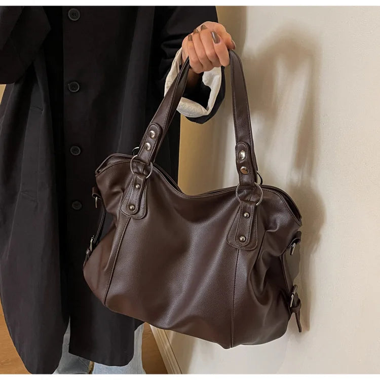 Soft Interior Compartment Shoulder Bags 2026 High Quality Contrasting Colors Bags for Women Fashion Zipper Pu Women's Handbags