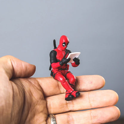 Sitting Anime Figure Hero Doll Home Decoration Mini Figurine Car Interior Miniature Model Collection Figurine Kids Toy Gifts
