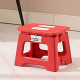 Lightweight Folding Step Stool Multi-Purpose Handheld Thickened Footstool Non-Slip Plastic Small Benches for Kitchen