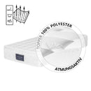 Comanlai Spring Mattress 90x200cm/140x200cm/160x200cm 25cm Height 7 Zones Cold Foam Mattress Microfiber Cover H3 Hardness