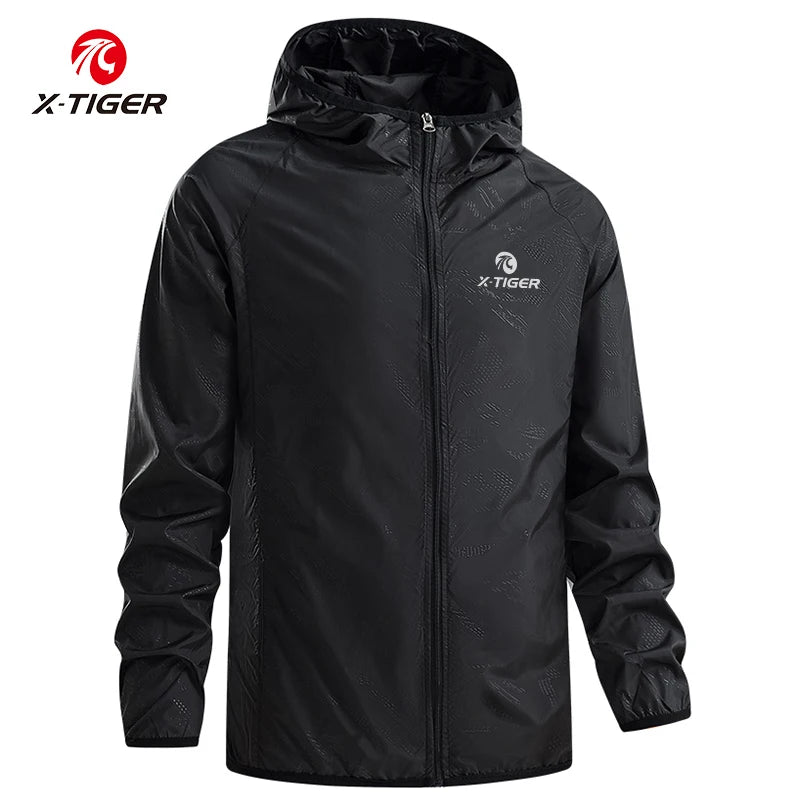 X-TIGER Windproof Reflective Cycling Jersey MTB Bike Bicycle Windcoat Super Light Sunscreen Hiking Jacket Cycling Sports Clothes