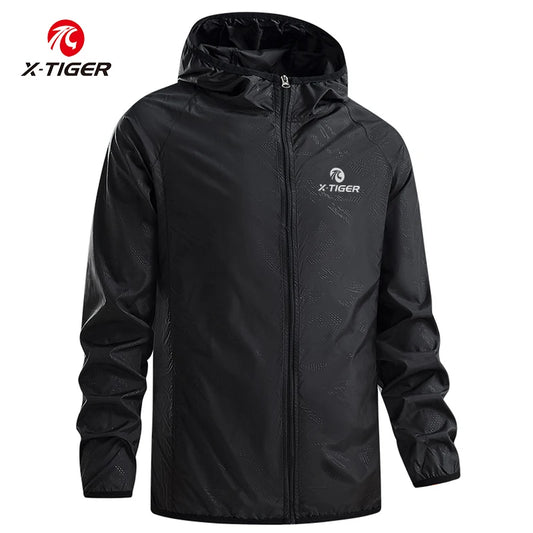 X-TIGER Windproof Reflective Cycling Jersey MTB Bike Bicycle Windcoat Super Light Sunscreen Hiking Jacket Cycling Sports Clothes