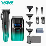 VGR Hair Trimmer Professional Barber Cordless Clipper Electric Hair Cutting Machine Metal Hair Trimmer for Men V-003 V-906 V-308