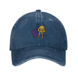 Fashion LA Lakers Skeleton Hand Sign Baseball Caps Women Men Snapback Cap Female Male Visors Sun Hat Unisex Adjustable