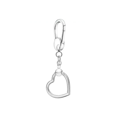 Novo amor coração zircão pingente colar original pandora diy feminino chaveiro jóias decoração pulseira acessórios charme contas