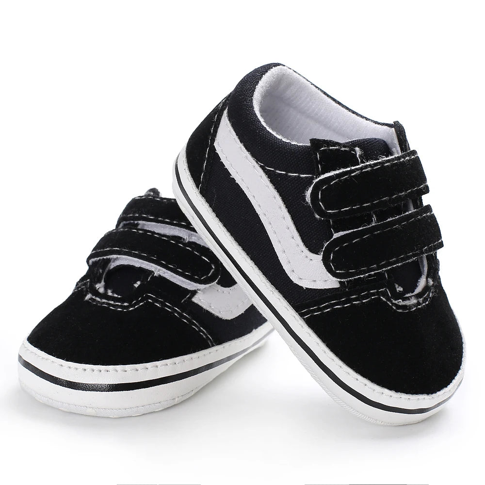 Newborn Baby Canvas Shoes Anti-slip Soft Baby Boy Girl Sneakers Casual Multi-Color Toddler First Walkers Crib Shoes