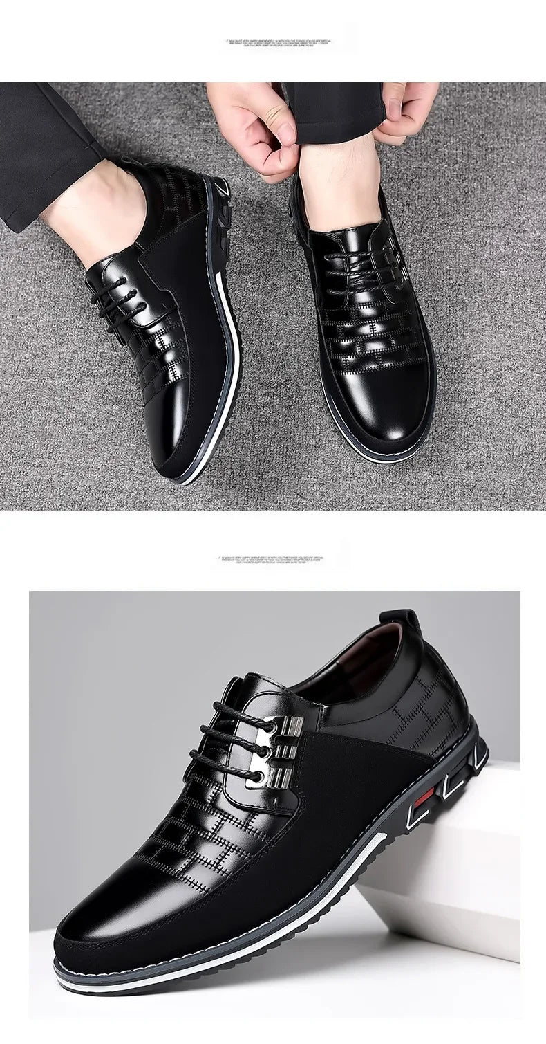 2024 Autumn Business Casual Shoes for Men Trend Classic Leather Shoes Outdoor Men Sneakers Sewing Breathable Men's Dress Shoes