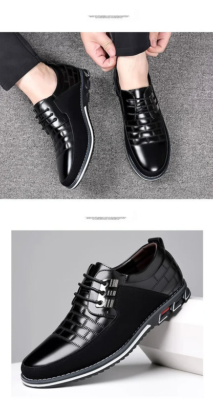 2024 Autumn Business Casual Shoes for Men Trend Classic Leather Shoes Outdoor Men Sneakers Sewing Breathable Men's Dress Shoes