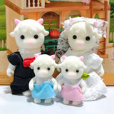 Dollhouse Miniatures Pretend Play for Girl, Easter Bunny, Family Forest Animals, Rabbit, Bear, Reindeer, Accessories Gift, 1:12 Scale 