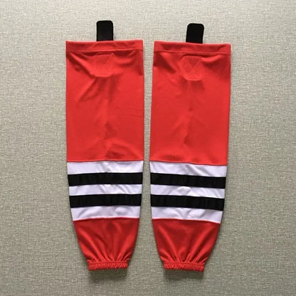 1 Pair Multiple Colors Knit Ice Hockey Socks 100% Polyester Team Training Socks Practice Socks Hockey Equipment Sports Sock
