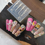 1pc  Snake Flamingo Jellyfish Dragon Dtream 3D Acrylic Mold  Nail Art DIY  Silicone  Nail Art Templates Nails Mold
