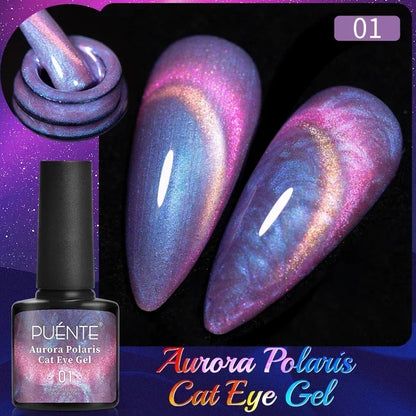 7.5ML Super Shiny Ruby Red Cat Magnetic Gel Nail Polish Wine Red Cat Eye Gel Soak Off Semi-Permanent Nail Varnish For Manicure