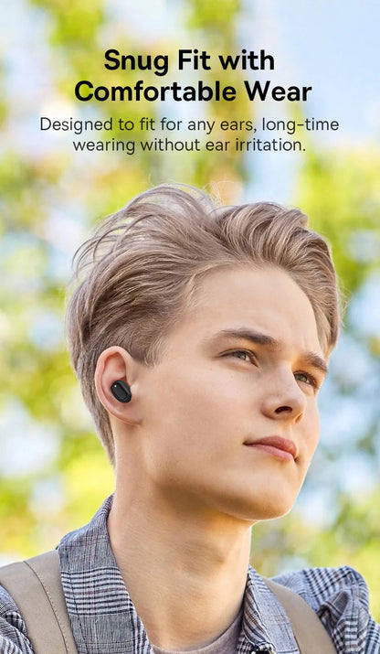 Auriculares inalámbricos Baseus Bowie EZ10 con Bluetooth 5.3, carga rápida, 0,06 pulgadas, baja latencia, miniauriculares deportivos de alta fidelidad.