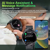 LAXASFIT 2026 New Smart Watch Bluetooth Calling Fitness Tracking Music Playback Health Monitor Smartwatch for Men Women