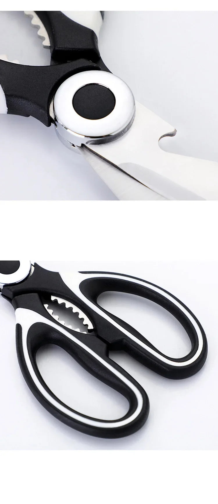 Heavy Duty Kitchen Scissors Multifunctional Dishwasher Safe Meat Poultry and General Purpose Scissors Stainless Steel Utility
