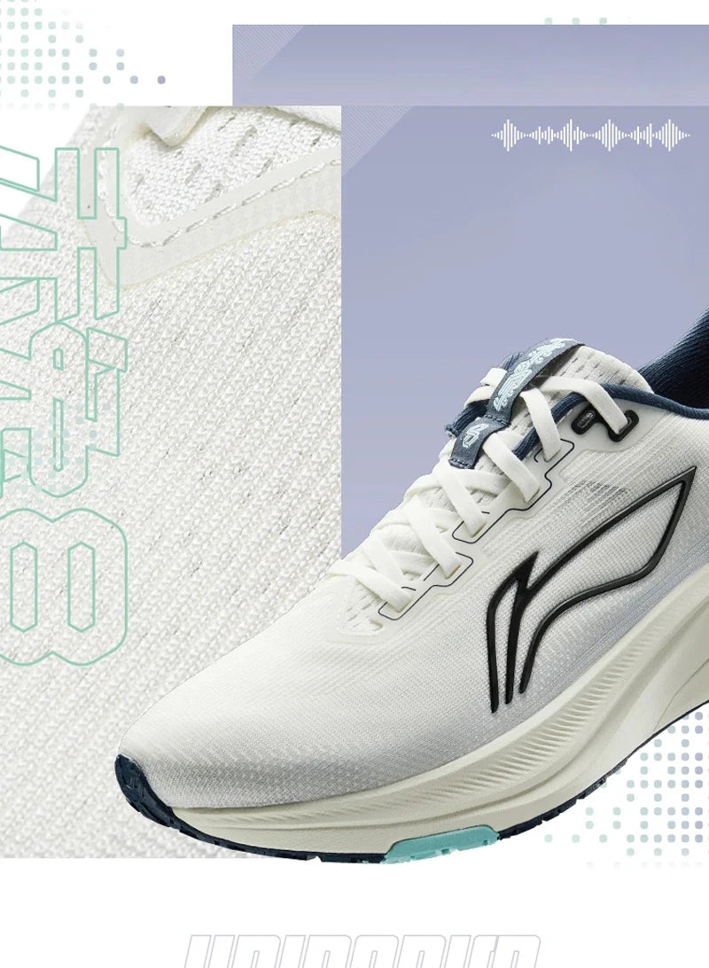 Li-Ning Men's RED HARE 8 Racing Running Shoes LIGHT FOAM ULTRA Reflective Cushion Stable Shoes LiNing Light Sneakers ARPV001