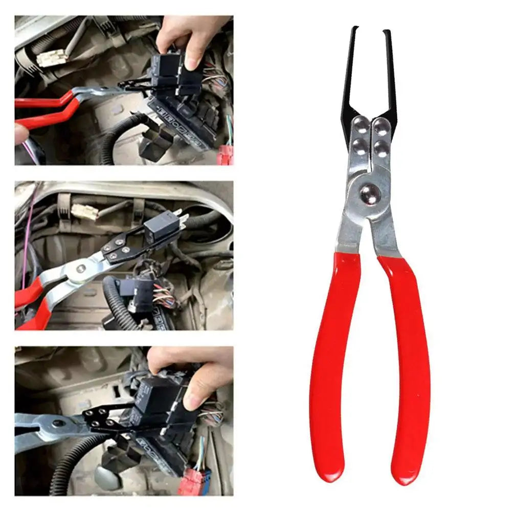 Abrazadera de desmontaje de relé automotriz universal, extractor de fusibles, alicates de extracción de coche, herramienta manual de clip, herramienta de reparación de automóviles adecuada, herramienta de extracción