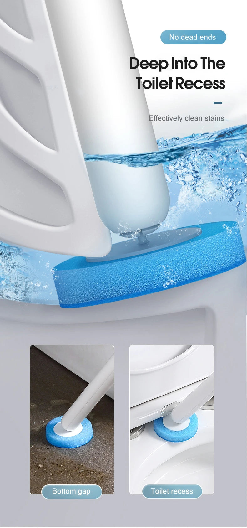 IZEFS Disposable Toilet Brush With Cleaning Liquid Wall-Mounted Cleaning Tool For Bathroom Replacement Brush Head Wc Accessories