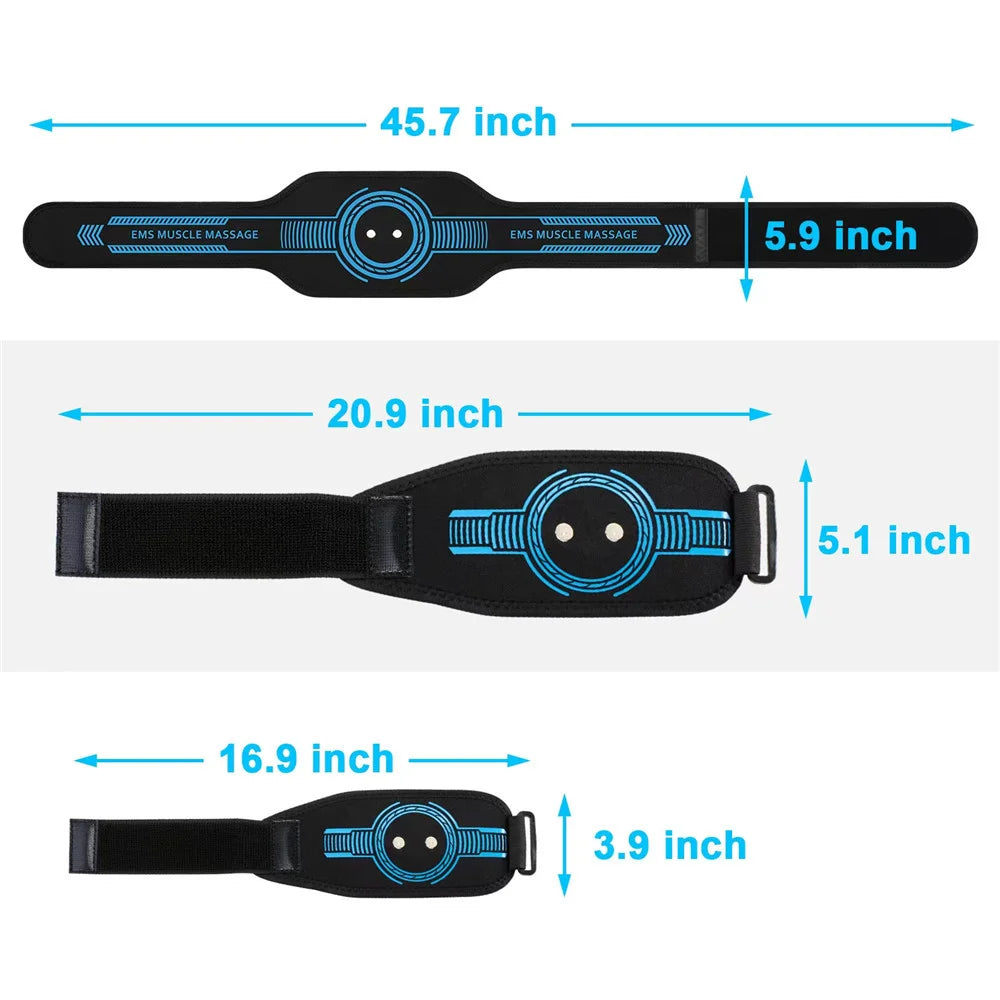EMS Belt Massage Set Abdominal Fitness Device Intelligent Belt Full Body Muscle Stimulation Trainer USB Charging Version