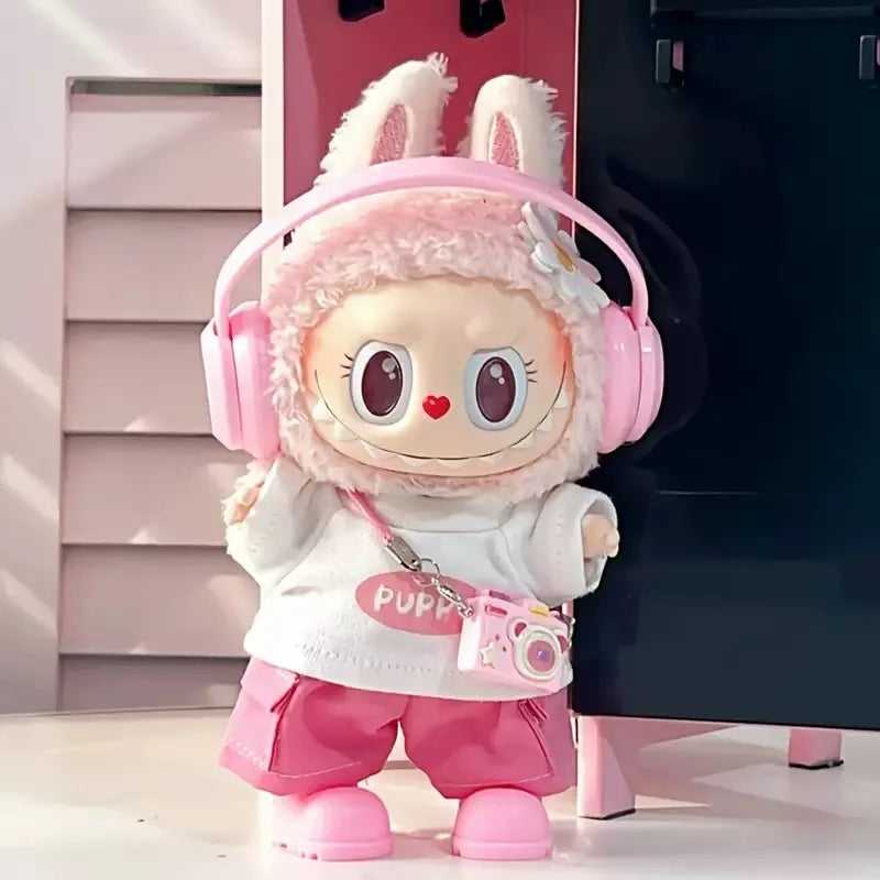 For Labubu Doll Clothing Multi-piece clothing combination 17cm Clothing Shoes Doll DIY Accessories Training Sitting Party Game